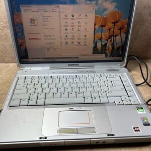 Vintage HP Compaq Gray Laptop